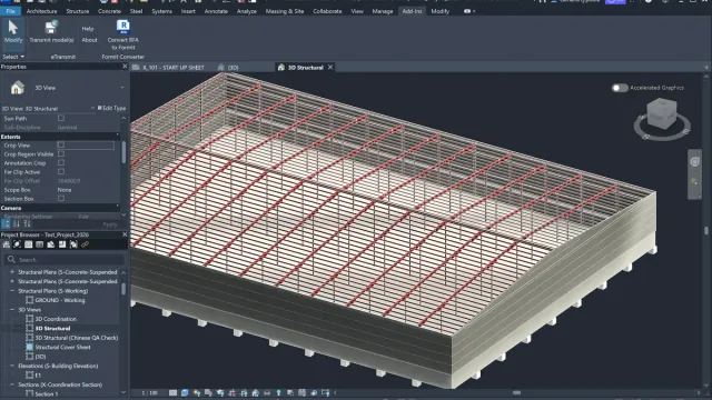 Structural steel portal frame warehouse construction with rafter and column assemblies