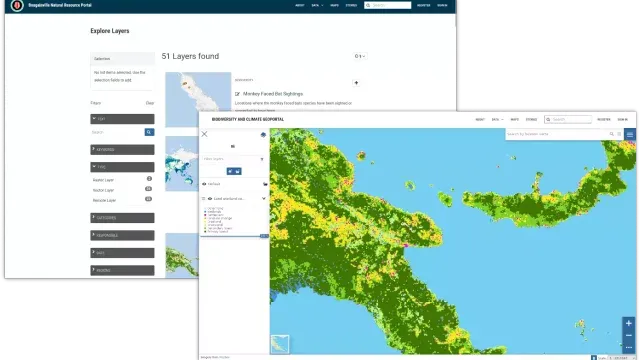 Bougainville Natural Resource Portal and Papua New Guinea Biodiversity and Climate Geoportal