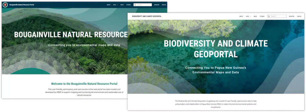 Bougainville Natural Resource Portal and PNG Biodiversity and Climate Geoportal